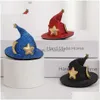 Party Hats Halloween Witch Hat Hairpin Mini Star Moon Womens kläddekoration Headwear Supplies Z230809 Drop Delivery Home Garden F DHDRP