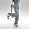 Jeans da donna pantaloni in denim stile coreano per donna 2023 moda blu fidanzato pantaloni casual a vita alta dritti abbigliamento femminile vintage