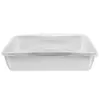 Decorative Figurines Decor Tray Kitchen Counter Stainless Steel Trays Dessert Table Food Reusable Plate Display Serving Centerpiece