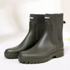 Buty deszczowe modne damskie buty damskie platforma zewnętrzna buty deszczowe wygodne wsuwane bez poślizgu buty deszczowe damskie buty 230912
