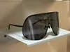 Schwarz übergroße Maske Sonnenbrille für Frauen Männer wickeln sportliche Brillen Occhiali da Sole Sunniting Uv400 Eyewear mit Box TZK7