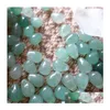 Pierres précieuses en vrac Prix 50pcs Aventurine verte naturelle Forme de goutte 9x12mm Perles pour bijoux DIY Boucles d'oreilles Collier Bracelet Deliv Dhgarden Dhzlw