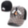 Casquettes de balle en gros Casquette de serpent Mode Snapback Casquettes de baseball Chapeaux de loisirs Bee Snapbacks Chapeau de sport de golf en plein air pour hommes femmes HHH x0912