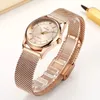 Wristwatches 2023 WWOOR Fashion Brand Ladies Watches Luxury Diamond Rose Gold Women Bracelet Watch Elegant Dress For Girls montre femme 230911