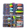 Esche esche Cucchiaio colorato Esca da pesca Set Spinner 210g Trota Luccio Kit esca in metallo Crankbait FreshSalt Water Isca Attrezzatura da pesca artificiale 230912