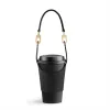 Creative PU Leather Coffee Cup Holder Cup Pouch Carrier with Handle Cup Sleeve Custom for Travel Outdoor Activity Wholesale