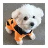 犬のアパレルペット服ハロウィーンカーニバル面白いカボチャ猫冬のコート衣装猫猫衣類