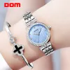 Wristwatches DOM Blue Ladies Watch Women Creative Steel Bracelet watches for women Clock Relogio Feminino Montre Femme 230911