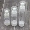 15 ml 30 ml 50 ml Leere Airless Flasche Lotion Creme Pumpe Kunststoff Behälter Vakuum Spray Kosmetische Flaschen Spender für Reise Onrug