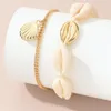 Anklets Bohemia Conch Seashel Leg Bracelet Woman Summer Accessories Multi-layered Fashion Gold Jewelry Bijoux Femme