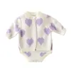 Bebek kalp şeklindeki jakarlık ceket Üçgen Tırmanış Kazak Yumuşak İki Parçalı Set