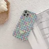 مصمم أزياء الحالات الهواتف الخلوية لـ 13 Mini Pro Max XR XS 7 8 Plus 11 14 iPhone 12 12Pro Colorful Pattern Pattern Case Cyg239122-3