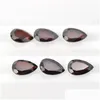 Pedras preciosas soltas 20 Pçs/lote Hine Cut Facet Pêra Forma 8X6-10X7Mm Chinês Atacado Natural Garnet Cristal Pedra Preciosa Para Jóias Dhgarden Dh6Pw