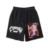 Pantaloncini da uomo Anime Chainsaw Man Denji Pochita Pantaloni Power Makima Pantaloni corti Streetwear Stampa Casual Cropped