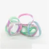 Jelly nova moda pulseira de sile bestfriend brilho no escuro luminoso esporte elástico pulseira de borracha homens mulheres jóias manguito bom quali dhhnu