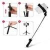 Selfie Monopods Bluetooth Selfie Monopods Opvouwbare Selfie Stick met zaklamp en afstandsbediening voor mobiel L230912