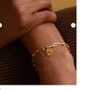 Bracciale Foundrae Spade in oro 18 carati Segno zodiacale per donna gioielli firmati ciondolo personalizzato placcato oro oro 18 carati