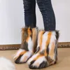 Boots International Station New Winter artificial Plush medium tube imitation fur snow boots 230830