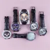 مصمم مشاهدة رجال مشاهدة الفاخرة الكوارتز wristwatch الموضة Navitimer chronograph sapphire Glass Fashion Montre de Luxe Black Brown Leather Strap SB046