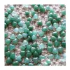 Pedras preciosas soltas grânulos naturais aventurina verde 8x8mm forma de coração com pedras de buraco para jóias diy 50 pçs/lote gota deli dhgarden dhhke