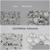 Loose Diamonds Top Quality M Round Facet Cut White Colors Nano Crystal Gem Thermostable Synthetic Gemstone For Jewellery 100 Dhgarden Dhys4