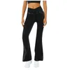 Women's Pants 1PCS Pantalones Women High Waist Wide Leg Jeans Flare Leggings Gym Sports Black Flared Pant Plus Size Trousers 2023 Y2k