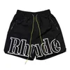 Męskie spodenki 2023 Nowe designerskie spodenki Rhude Shorts Summer Mash