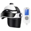 Capacete de massagem de cabeça para uso doméstico, aquecimento por vibração de pressão de ar com música, massageador de dor 174h