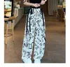 Women's Pants 2023 Chinese Ink Ice Silk Wide Leg Summer Thin Casual