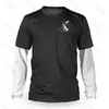 Cykelskjortor toppar Loose Rider Mens Long Sleeve Jersey DH Motocross Sportwear Mtb Mountain Bike Downhill Shirt MX 230911