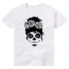 Men's T Shirts Skull With A Flower On It Cotton T-shirt Breathable Zevity Top Y2k Clothes Humor Original Graphic Tee Pattern Tech