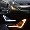 Hyundai Elantra Avante için 2pcs 2014 2015 LED DRL Gündüz Çalışan Işık Günışığı Sürüş Işık Lamba Çerçevesi Sis Light249s