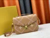 Moda omuz çantası kadın satışı el çantası yüksek kaliteli deri tutucu marka tasarımcısı çiçek mektupları dama ekose çanta crossbody çanta