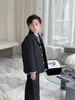 High quality Cashmere coat Autumn winter Kids Boy Jackets Turn-down Collar clothes children's Outwear Overcoat