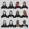 Halloween fantasma máscara látex assustador festa cosplay trajes máscaras de terror para adultos mkb063