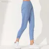 Designer Aloo Pant Origin Yoga Sports Fitness Casu Calças de ioga encolhem os pés de renda para subir mulheres de bolso ao ar livre