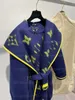 Designer casaco mulheres tweed jaqueta marca de moda top amarelo e azul cor combinando manga comprida com capuz casacos de luxo designers jaquetas roupas das mulheres