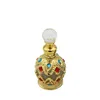 15ML Travel Refillable Perfume Bottle Arabian Essential Oil Container Empty Fragrance Bottles Dubai with Crystallites Glued Ukalp