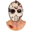 Skräck Jason Scary Cosplay Full Head Latex Mask Open Face Haunted House Props Halloween Party Supplies 220613274L