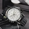 Neue Mode -Mens Automatische Quarzbewegung wasserdicht hochwertiges Armbanduhr Stunde Hand Display Metallgurt Einfacher luxuriöser beliebter leuchtender Meter wasserdicht 0192