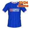 23 24 Cruz Azul Mens Soccer Jerseys Rodriguez Gutierrez Morales Escobar Vargas Guerrero Home Away Blue Special Edition Football Shirts