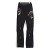 Gallerie Flared Pant Designer Pants Galleriesy Dept Pants Letter Print Denim Straight Sweatpants Speckled Dept Pant Gallerie Pants 2912