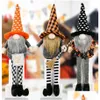 Party Decoration Supplies Halloween Decorations Gnomes Doll Plush Handmade Tomte Swedish Long-Legged Dwarf Table Ornaments C181 Drop Otzjr