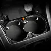 Bilstyling kolfibervattenkopphållare ramklistermärke för Mercedes Benz C Class W205 C180 C200 C300 GLC Accessories254W