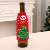 Nuovi articoli per la casa di Natale Set di bottiglie di birra di Natale lavorate a maglia di alta qualità Set di decorazioni natalizie all'ingrosso 0912