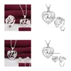 Ensembles de bijoux de mariage Ensembles de bijoux en trois pièces en forme de coeur en argent sterling 925 de haute qualité Dfmss743 Vente directe d'usine Mariage Ne Dhojl