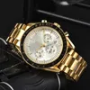 Ome Roestvrijstalen Horloges Voor Mannen 2023 Nieuwe Heren Horloges Alle Wijzerplaten Quartz Horloges Top Luxe Merk Klok Mannen mode Omeg 02