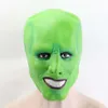 Filme a máscara jim carrey cosplay adulto máscaras de látex rosto cheio maquiagem verde halloween desempenho masquerade festa traje props316v