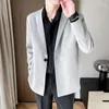 Erkekler 2023Mens Blazer Moda Business Traend Glowing Handsome Mujer