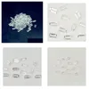 Gevşek değerli taşlar yüksek kaliteli% 100 otantik doğal beyaz kuvars kristal değerli taşlar için mücevher yapmak 12x16-15x20mm yastık f dhgarden dhxyn